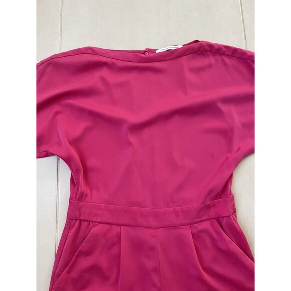 Diane von Furstenberg Romper Shorts Soleil Silk Stretch Pleated FLAW - Picture 2 of 15